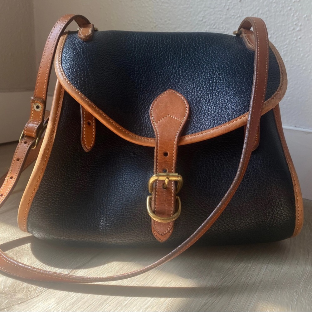 Vintage Dooney & Bourke Pebbled Leather Bag Purse